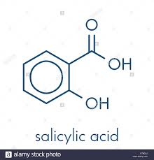 Salicylic Acid Molecule Used In Cosmetics In Dermatological Stock