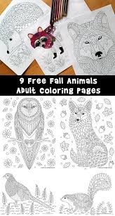 Free printable pattern coloring pages for adults and teens. Fall Animal Adult Coloring Pages Woo Jr Kids Activities