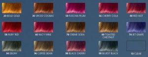 Jazzing Hair Color Chart Jazzing Hair Color Hair Color