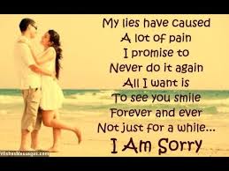 lover romantic sorry messages