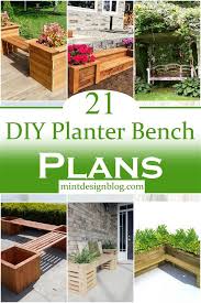 21 Diy Planter Bench Plans To Make