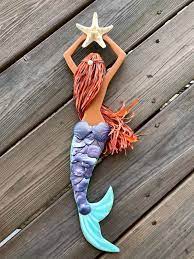 Wooden Mermaid Wall Art Mermaid Decor