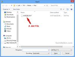 how to open dat file and read it