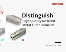 Larawan ng Quality control testing para sa sintered metal filter