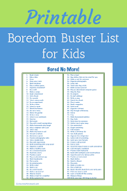 get your free i m bored activity list