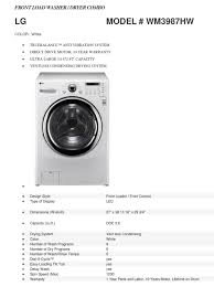 (3.8 cm) for you to connect the elbow so you will need about 4 inches of clearance. Lg Wm3987hw User S Manual Installation Instructions Pdf Download Manualslib