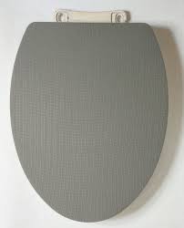 Cloth Toilet Seat Lid Cover Olive Grey