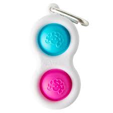 Encourages tactile stimulation, calmness, concentration. Simpl Dimpl Fiddle Fidget Key Chain From Learning Space Uk