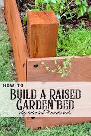 diy raised garden bed tutorial