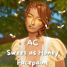 ac sweet as honey face paint the sims