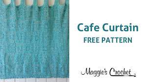 cafe curtain free crochet pattern