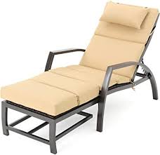 Shop patio & garden items & more. Amazon Com Christopher Knight Home Napa Outdoor Lounge With Aluminum Frame And Water Resistant Cushions Tan Dark Brown Garden Outdoor