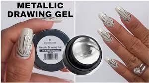 how to use metallic drawing gel polish