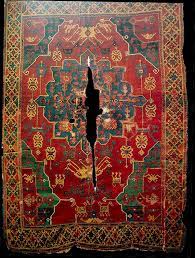 16th century anatolian village rug with