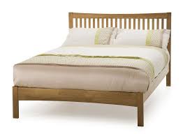 mia honey oak super kingsize bed frame