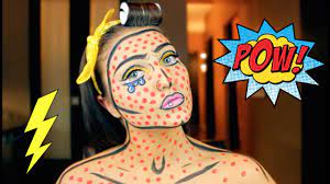 comic book pop art makeup halloween
