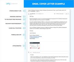 email cover letter sles