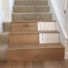 stairs hardwood or painted risers