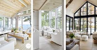 Beautiful Lake House Living Rooms