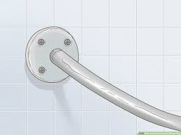 how to install a curved shower rod 10