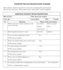 Customer Satisfaction Survey Sample Questionnaire Questions