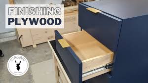 how to finish plywood cabinets inside