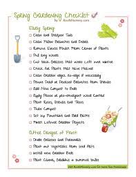 Spring Gardening Checklist