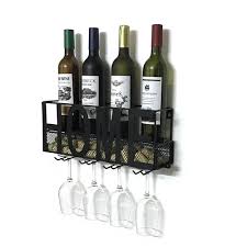 Wall Mounted Wine Rack Cork Storage