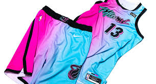 The miami heat's popular vice jerseys are back once again with a fourth new look. 2020 21 Miami Heat Vice Uniform Collection Miami Heat