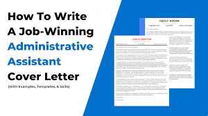 administrative istant cover letter