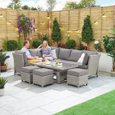 Reclining Rattan Garden Sofa Set
