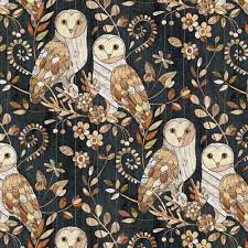 Barn Owl Fabric Wallpaper And Home