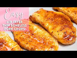 easy air fryer thin boneless pork chops