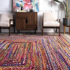 rugs usa multi braided chindi cals rectangle rug