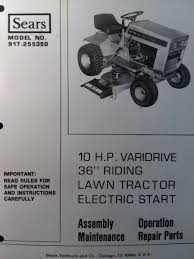 sears lt 10 varidrive lawn tractor 917