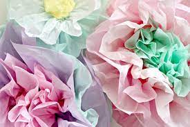 how to make tissue paper flowers 2