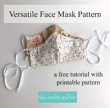Download the file on your computer, open it with adobe acrobat or adobe reader and print from there. Versatile Face Mask Pattern And Tutorial The Crafty Quilter