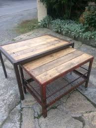 Industrial Coffee Table In Steel And