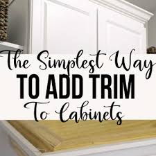 install crown molding on cabinets