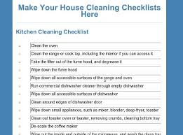 House Cleaning Checklists Cleaning House Right Every Time