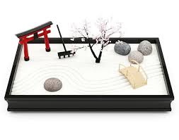 Miniature Zen Garden With Gemstone Tree