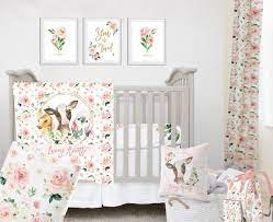 Baby Girl Crib Bedding Set Farmhouse