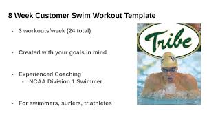 create a customized swim workout plan