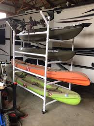 1) diy pvc kayak rack for indoor or outdoor storage. Pin On Boats