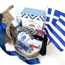 greek independence day gift basket