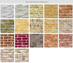 self stick brick wallpaper lable