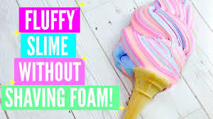 make fluffy slime without shaving foam
