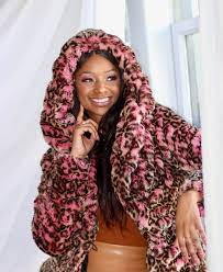 Women S Short Faux Fur Hooded Coat In