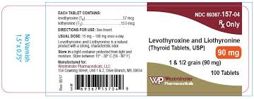 levothyroxine and liothyronine tablets