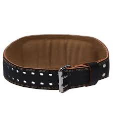 padded leather weightlifting belt